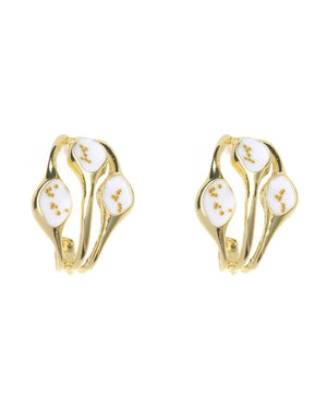 Κρεμαστό σκουλαρίκι XY-3517-20 - Ασπρο