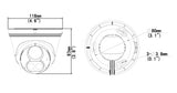 UNIARCH IP κάμερα IPC-T213-APF28W, 2.8mm 3MP, IP67, PoE, LED, SD, IR 30m