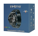 INTIME smartwatch 5 Ultimate 1.52" AMOLED, IP67, ηχείο & mic, μαύρο