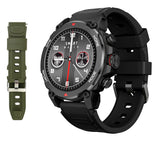 INTIME smartwatch G6 με 2x λουράκια, heart rate, 1.43" AMOLED, GPS, 5ATM, titanium black