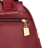 BALIDAISHU γυναικεία τσάντα πλάτης LBAG-0010, κόκκινη