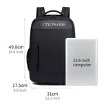 ARCTIC HUNTER τσάντα ταξιδίου LG1500165 με θήκη laptop 15.6", τροχήλατη, 27L, μαύρη