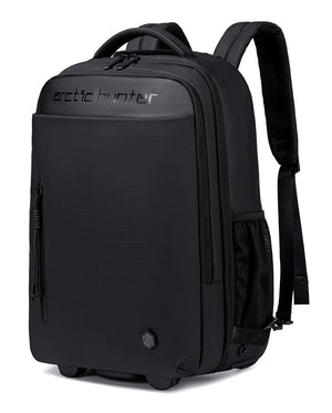 ARCTIC HUNTER τσάντα ταξιδίου LG1500165 με θήκη laptop 15.6", τροχήλατη, 27L, μαύρη
