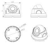 LONGSE υβριδική κάμερα LIRDBAHTC200F, 2.8mm, 2MP, αδιάβροχη IP67, IR 20m