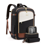 Σακίδιο Ταξιδίου Γυναικείο 40L Carry on 17,3" Lovevook MB2165 black/beige