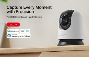 MERCUSYS smart κάμερα MC210, 2K/3MP, WiFi, PTZ, SD, EU/1.0