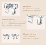 BAMOER σκουλαρίκια καρφωτά MSE085 με μοϊσσανίτη, ασήμι 925, ασήμι