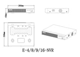 LONGSE NVR καταγραφικό NVR3009E1, 4K, H.265/H.264, 9 κανάλια