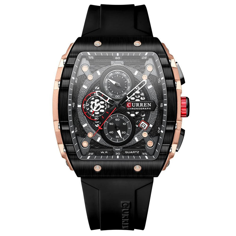 Curren 8442 Black Ρολόι με Μαύρο Καντράν και Μαύρο Λουράκι