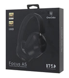 ONEODIO headphones Focus A5, ενσύρματα & ασύρματα, Hybrid ANC, 40mm, 600mAh, μαύρο