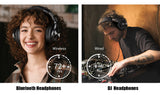 ONEODIO headphones Fusion A70, ενσύρματα/ασύρματα, Hi-Res, 40mm, ασημί