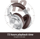 ONEODIO headphones Fusion A70, ενσύρματα/ασύρματα, Hi-Res, 40mm, ασημί