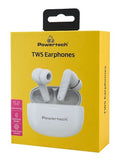POWERTECH earphones με θήκη φόρτισης PT-1432, True Wireless, 35/300mAh, μαύρα