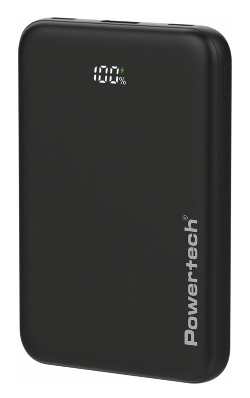 POWERTECH power bank PT-1502 με οθόνη, 10000mAh, 22.5W, μαύρο