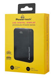 POWERTECH power bank PT-1503 με οθόνη, 20000mah, 22.5W, μαύρο