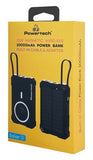 POWERTECH ηλιακό power bank PT-1505 με καλώδιο & φακό, 10000mah, magnetic wireless, 35W, μαύρο