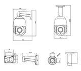 LONGSE IP κάμερα PT4A118XIGL500, 5.35-96.3mm, 5MP, PTZ, IP66, PoE