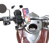 POWERTECH ασύρματος φορτιστής & βάση smartphone μοτοσυκλέτας PTL-024, 7.5W, μαύρη