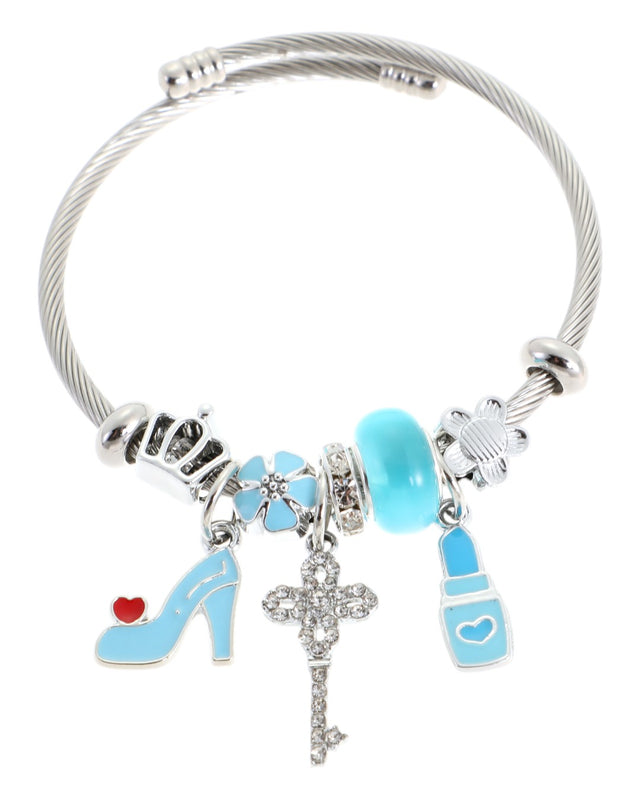 Βραχιόλι γοβάκι QW-8102-15 - Γαλάζιο