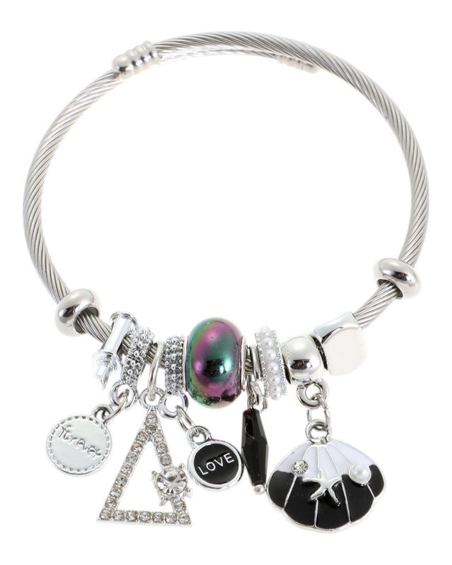 Βραχιόλι κοχύλι QW-8104-15 - Μαύρο