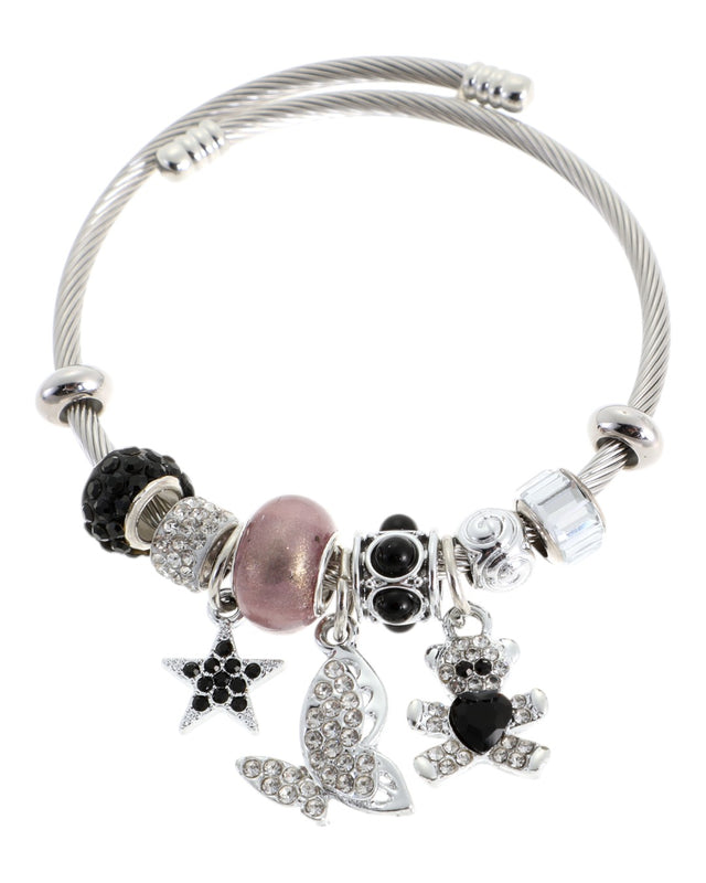 Βραχιόλι πεταλούδα QW-8109-15 - Μαύρο