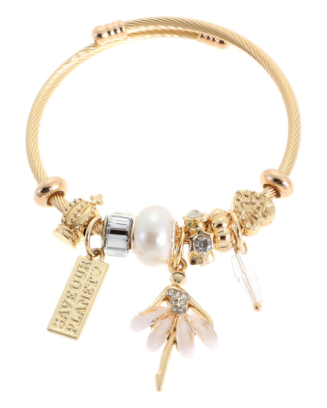 Βραχιόλι μπαλαρίνα QW-8110-15 - Ασπρο