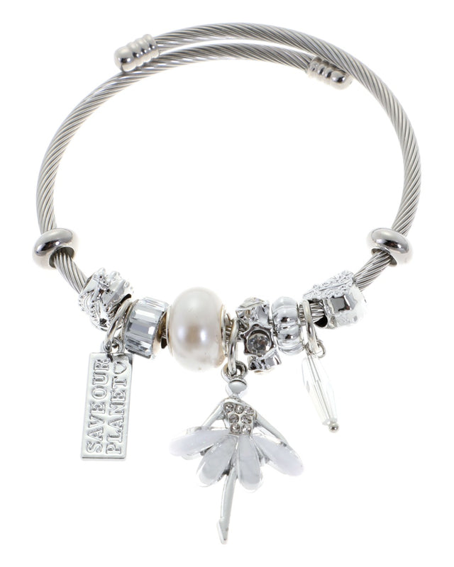 Βραχιόλι μπαλαρίνα QW-8110-15 - Ασημί