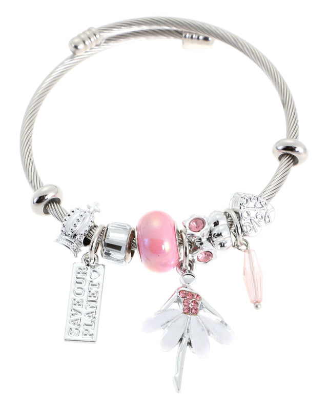 Βραχιόλι μπαλαρίνα QW-8110-15 - Ρόζ