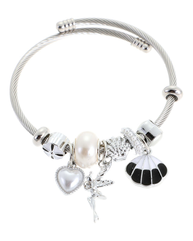 Βραχιόλι με νεράϊδα QW-8118-15 - Ασημί