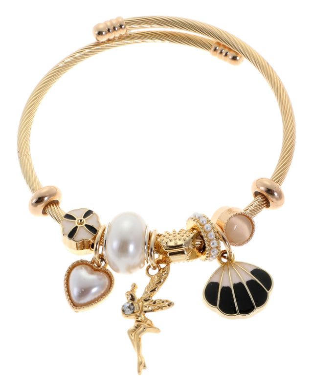 Βραχιόλι με νεράϊδα QW-8118-15 - Ασπρο