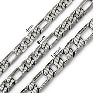 Ατσάλινη Αλυσίδα Λαιμού CH38 Ασημί