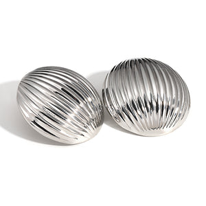 Σκουλαρίκια LM1112 Στρόγγυλα Ασημί Silver