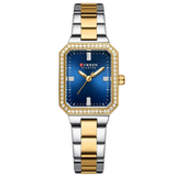 C9102 Gold Blue Curren Γυναικείο Ρολόι με Μεταλλικό Μπρασελέ