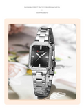 C9102 Silver Black Curren Γυναικείο Ρολόι με Μεταλλικό Μπρασελέ
