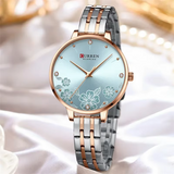 Curren C9068 Silver Blue Γυναικείο Ρολόι με Γαλάζιο Καντράν