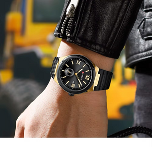 Curren RD-204 Black Ρολόι με Μαύρο Καντράν και Μαύρο Μπρασελέ