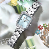 C9102 Silver Blue Curren Γυναικείο Ρολόι με Μεταλλικό Μπρασελέ