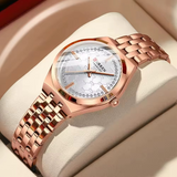 Curren C9096 Bronze White Γυναικείο Ρολόι με Λευκό Καντράν