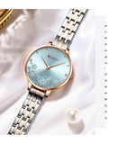 Curren C9068 Silver Blue Γυναικείο Ρολόι με Γαλάζιο Καντράν