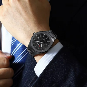 Curren RD-202 Black Ρολόι με Μαυρο Καντράν και Μαύρο Μπρασελέ