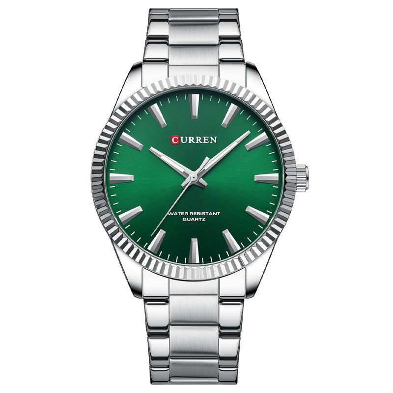 Curren 8425 Green Ρολόι με Πράσινο Καντράν και Ασημένιο Μπρασελέ