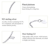 BAMOER βραχιόλι SCB103 με κυβική ζιρκόνια, ασήμι 925, ασημί