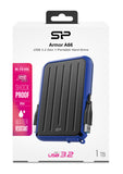 SILICON POWER εξωτερικός HDD Armor A66, 1TB, USB 3.2, μπλε