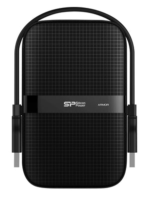 SILICON POWER εξωτερικός HDD Armor A60, 1TB, USB 3.2, μαύρος