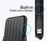 SILICON POWER εξωτερικός HDD Armor A66, 2TB, USB 3.2, μπλε