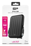 SILICON POWER εξωτερικός HDD Armor A66, 2TB, USB 3.2, μαύρος