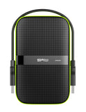 SILICON POWER εξωτερικός HDD Armor A60, 2TB, USB 3.2, πράσινος