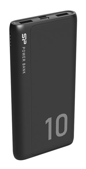 SILICON POWER power bank GP15, 10000mAh, 2x USB output, 2.1A, μαύρο