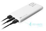 SILICON POWER power bank GP15, 10000mAh, 2x USB output, 2.1A, λευκό