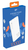 SILICON POWER power bank GP15, 10000mAh, 2x USB output, 2.1A, λευκό